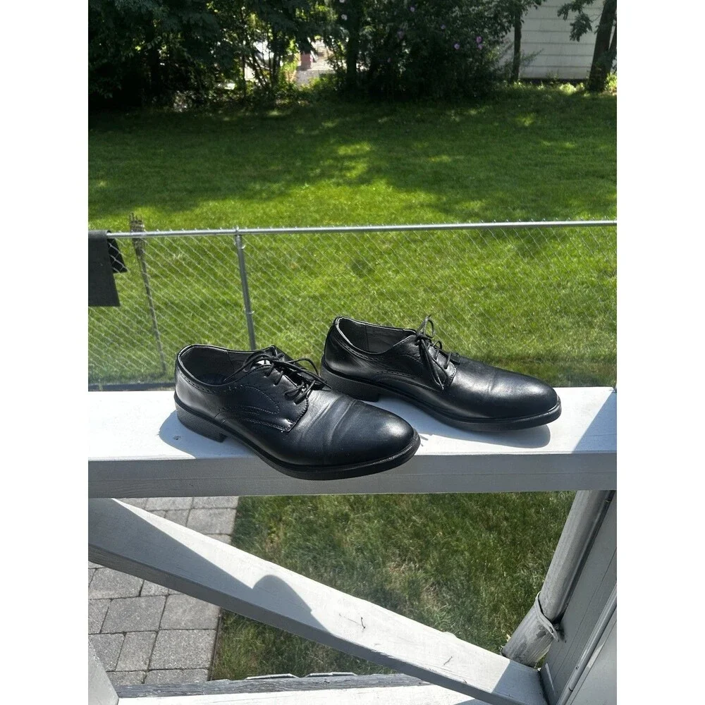 Deer Stags Metro Men’s Size 13W Black Dress Shoes Lace Up Oxford